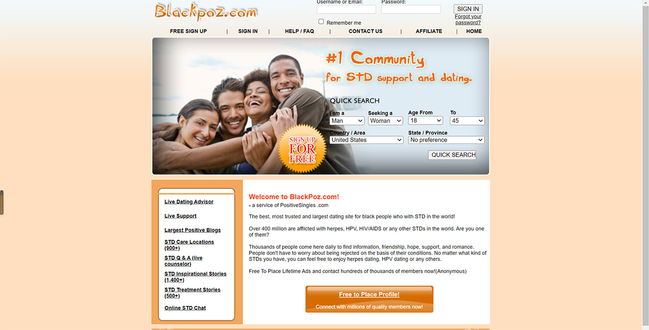 Black HIV Dating Site, black hiv positive singles,  